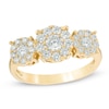 Thumbnail Image 0 of 1 CT. T.W. Multi-Diamond Three Stone Engagement Ring in 10K Gold