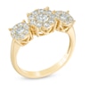 Thumbnail Image 1 of 1 CT. T.W. Multi-Diamond Three Stone Engagement Ring in 10K Gold