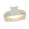 Thumbnail Image 0 of 1/3 CT. T.W. Square Multi-Diamond Bridal Set in 10K Gold