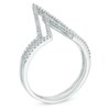 Thumbnail Image 1 of 1/4 CT. T.W. Diamond Geometric Ring in Sterling Silver