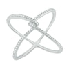 Thumbnail Image 1 of 1/8 CT. T.W. Diamond Orbit Ring in Sterling Silver