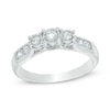 Thumbnail Image 0 of 1/2 CT. T.W. Diamond Past Present Future® Engagement Ring in 10K White Gold