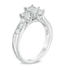 Thumbnail Image 1 of 1/2 CT. T.W. Princess-Cut Diamond Past Present Future® Engagement Ring in 10K White Gold