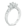 Thumbnail Image 2 of 1/2 CT. T.W. Princess-Cut Diamond Past Present Future® Engagement Ring in 10K White Gold