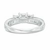 Thumbnail Image 3 of 1/2 CT. T.W. Princess-Cut Diamond Past Present Future® Engagement Ring in 10K White Gold