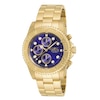 Thumbnail Image 1 of Men's Invicta Signature Pro Diver Gold-Tone Chronograph Watch with Blue Dial (Model: 19157)