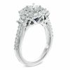 Thumbnail Image 1 of Vera Wang Love Collection 1-1/5 CT. T.W. Princess-Cut Diamond Three Stone Engagement Ring in 14K White Gold