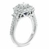 Thumbnail Image 2 of Vera Wang Love Collection 1-1/5 CT. T.W. Princess-Cut Diamond Three Stone Engagement Ring in 14K White Gold