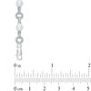 Thumbnail Image 1 of 5.0mm Cultured Freshwater Pearl and Diamond Accent Circle Link Bracelet in Sterling Silver - 7.25"