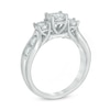 Thumbnail Image 1 of 1 CT. T.W. Diamond Past Present Future® Miracle Engagement Ring in 10K White Gold