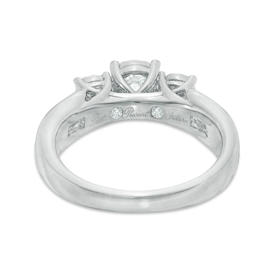 1 CT. T.w. Diamond Past Present FutureÂ® Miracle Engagement Ring in 10K White Gold