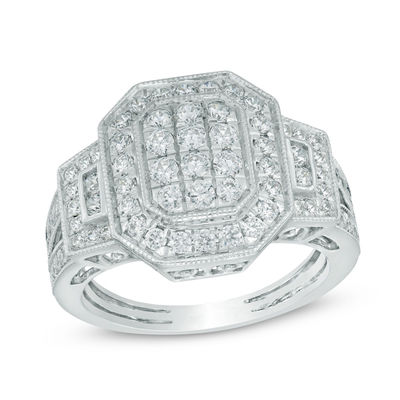 zales diamond cluster rings