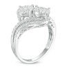 Thumbnail Image 1 of 3/4 CT. T.W. Multi-Diamond Bypass Ring in 10K White Gold