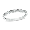 Thumbnail Image 1 of 1/10 CT. T.W. Diamond Vintage-Style Band in 14K White Gold