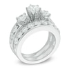 Thumbnail Image 2 of 2-3/4 CT. T.W. Diamond Past Present Future® Bridal Set in 14K White Gold