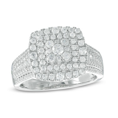 zales diamond cluster rings
