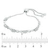 Thumbnail Image 2 of Diamond Accent Infinity Loop Adjustable Bolo Bracelet in Sterling Silver - 9.5"