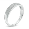 Thumbnail Image 2 of 1/5 CT. T.W. Diamond Triple Row Band in Sterling Silver