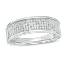 1/4 CT. T.W. Diamond Band in Sterling Silver