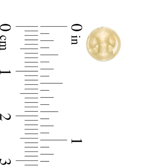 8.0mm Ball Stud Earrings in 14K Gold
