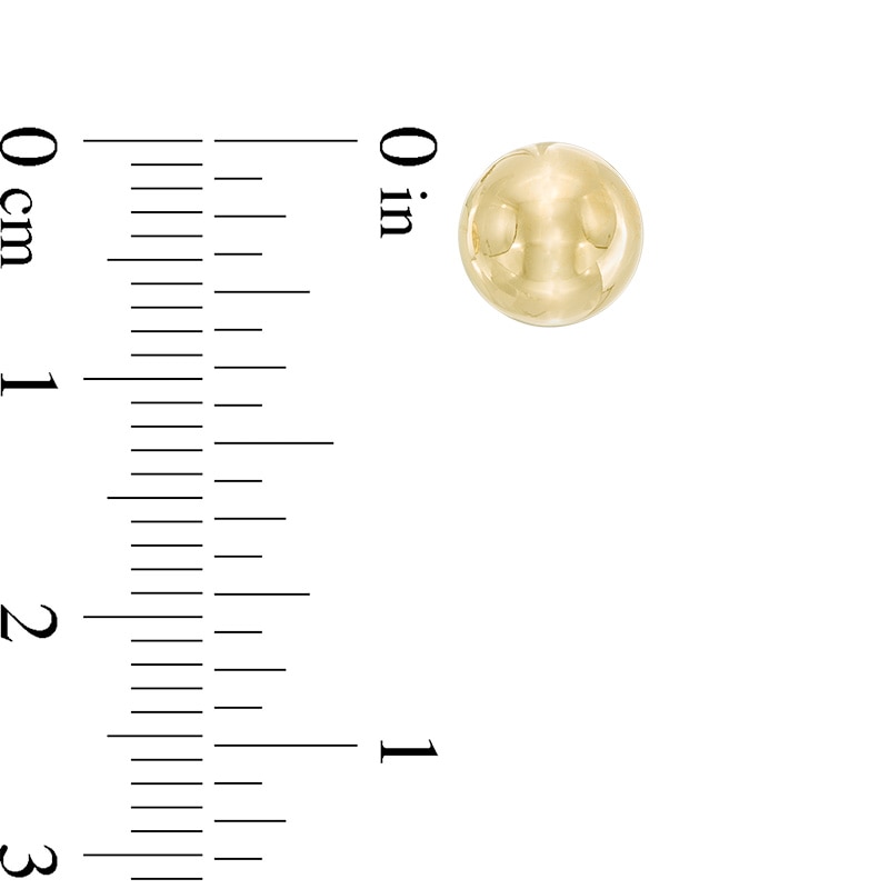Main Image 2 of 8.0mm Ball Stud Earrings in 14K Gold