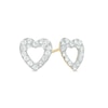 Thumbnail Image 1 of Crystal Heart Stud Earrings in 14K Gold