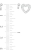 Thumbnail Image 2 of Crystal Heart Stud Earrings in 14K Gold