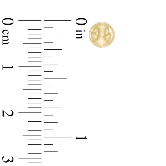 6.0mm Ball Stud Earrings in 14K Gold