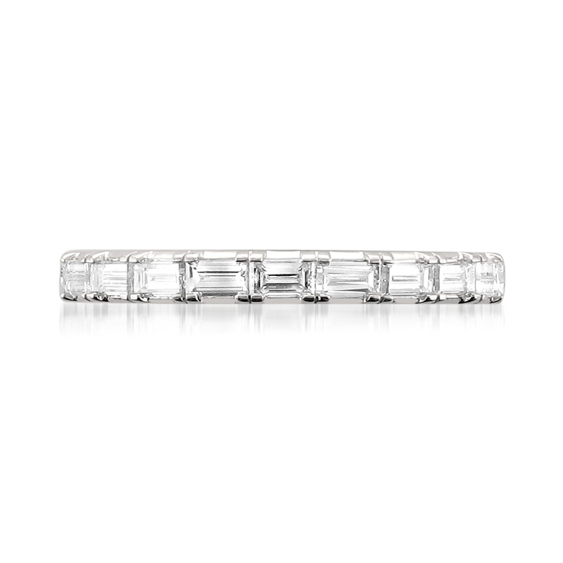 Main Image 3 of Diamond Accent Ribbon Wrapped Linear Bar Pendant in 10K White Gold