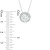 Thumbnail Image 3 of Lab-Created White Sapphire Pendant, Ring and Earrings Frame Set in Sterling Silver - Size 7