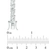 Thumbnail Image 2 of Marquise Lab-Created White Sapphire Tennis Bracelet in Sterling Silver - 7.25"