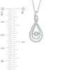 Thumbnail Image 2 of 1/6 CT. T.W. Diamond Layered Infinity Pendant in Sterling Silver