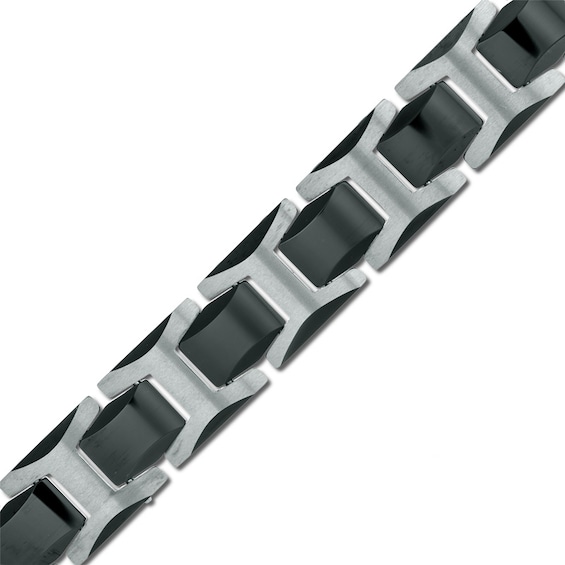Two-Tone Tungsten Bracelet - 8.5"