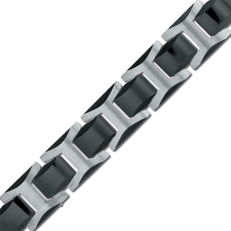 Men's Two-Tone Tungsten Bracelet - 8.5"