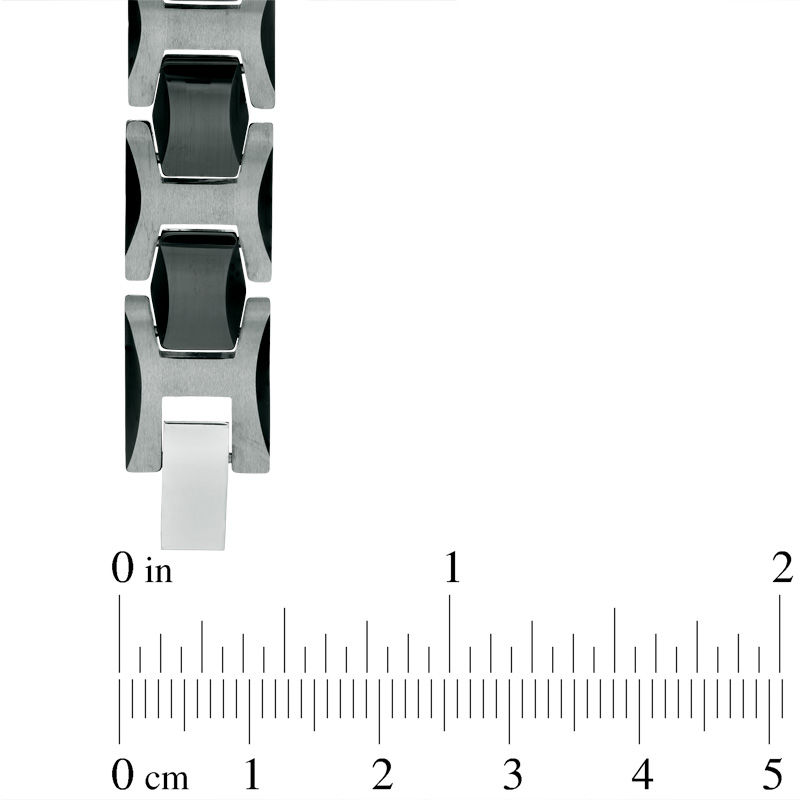 Main Image 2 of Two-Tone Tungsten Bracelet - 8.5"