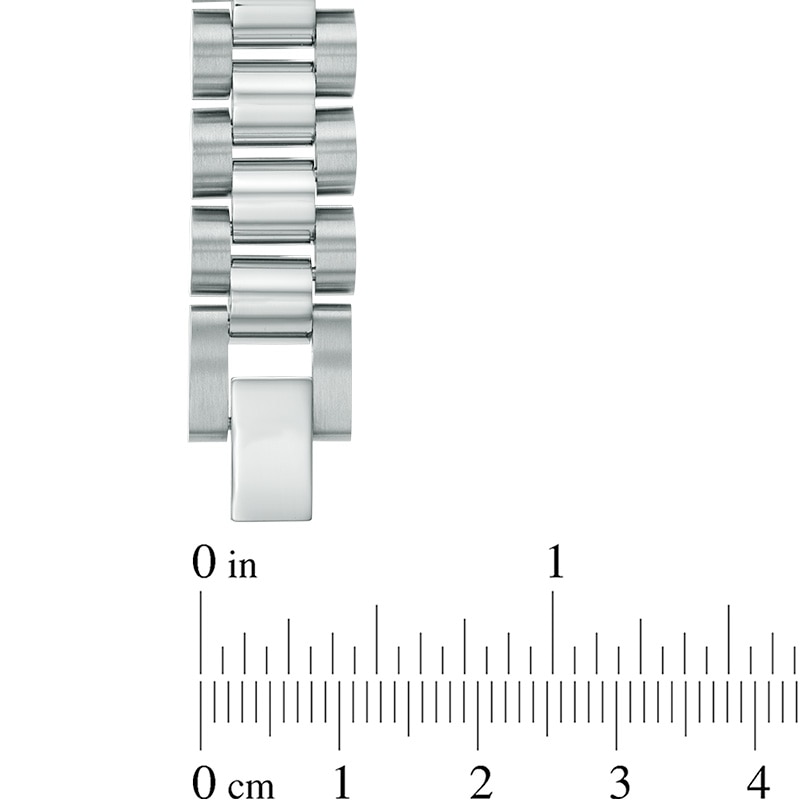 Main Image 2 of Lord's Prayer Link ID Bracelet in Two-Tone Stainless Steel - 8.5"