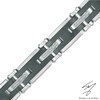 Thumbnail Image 1 of 1/3 CT. T.W. Diamond Bracelet in Stainless Steel - 8.5"