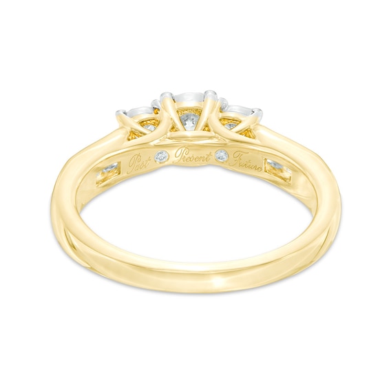 1/2 CT. T.w. Diamond Past Present FutureÂ® Engagement Ring in 10K Gold