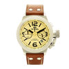 Thumbnail Image 1 of Men's TW Steel Canteen Chronograph Leather Strap Watch with Champagne Cream Dial (Model: CS13)