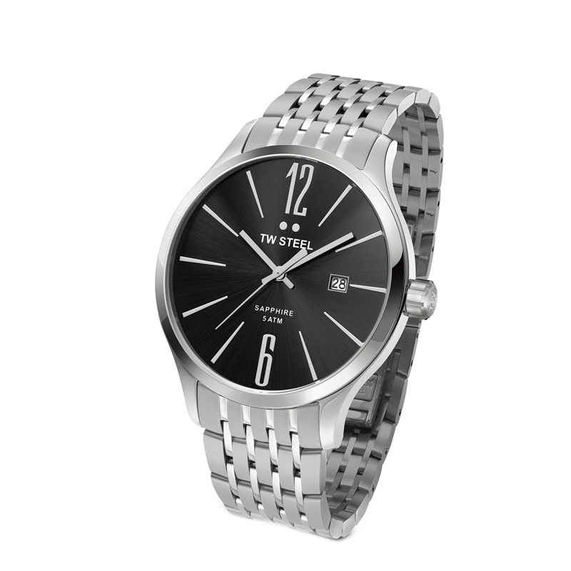 Men's TW Steel Slim Line Watch with Black Dial (Model: TW1306)
