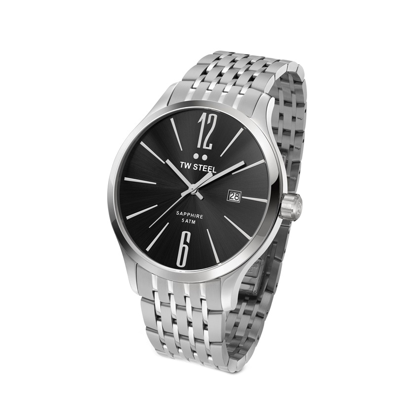 Main Image 1 of Men's TW Steel Slim Line Watch with Black Dial (Model: TW1306)