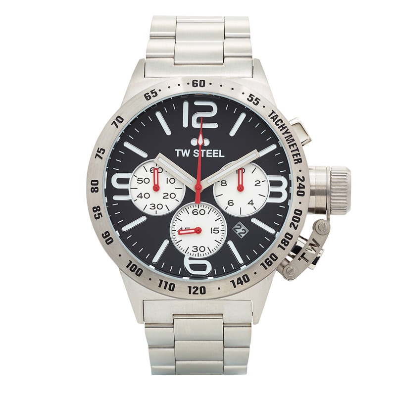 Main Image 1 of Men's TW Steel Canteen Chronograph Watch with Black Dial (Model: CB4)
