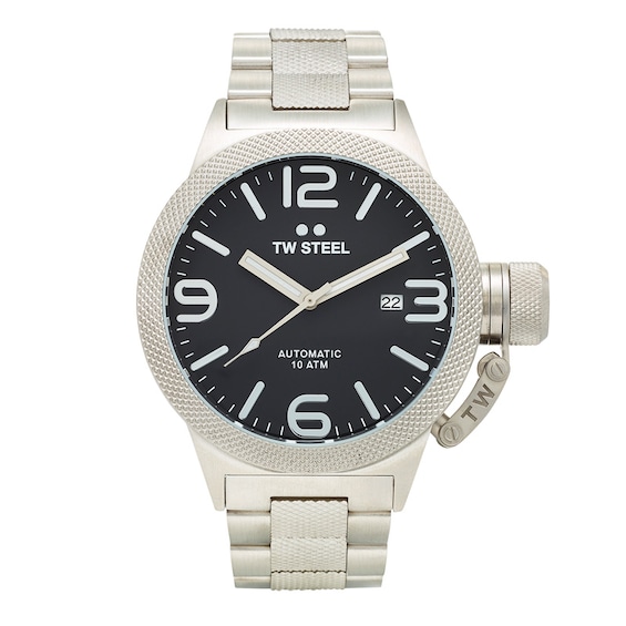 Men's TW Steel Canteen Automatic Watch with Black Dial (Model: Cb5)
