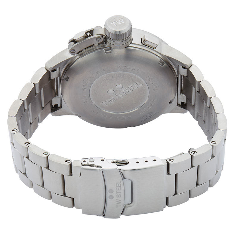 Main Image 2 of Men's TW Steel Canteen Chronograph Watch with Brown Dial (Model: CB24)