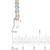 Thumbnail Image 2 of 3/4 CT. T.W. Diamond Double Twist Bracelet in 10K Two-Tone Gold - 7.25"