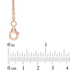 Thumbnail Image 1 of Oval Morganite and Lab-Created White Sapphire Frame Three Stone Bracelet in Sterling Silver with 14K Rose Gold Plate