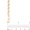 Thumbnail Image 2 of "X" Stampato Bracelet in 10K Two-Tone Gold - 7.25"