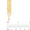 Thumbnail Image 2 of Beaded Chevron Bracelet in 10K Gold - 7.5"