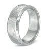 Thumbnail Image 2 of Men's 8.0mm Comfort Fit Damascus Stainless Steel Wedding Band - Size 10