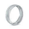 Thumbnail Image 2 of 7.0mm Comfort Fit Damascus Stainless Steel Wedding Band - Size 10